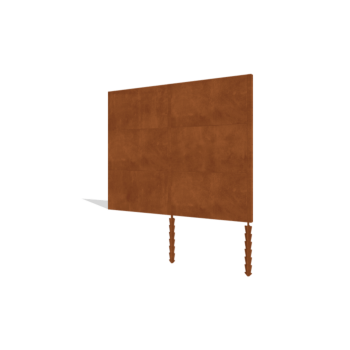 Vrtna ograja iz jekla corten H3 setti 252 cm