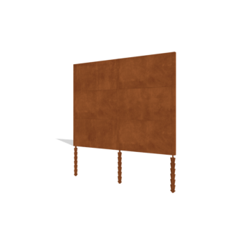 Vrtna ograja iz jekla corten H3 täydellinen sarja 258 cm