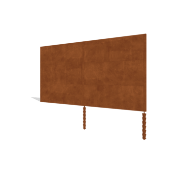Vrtna ograja iz jekla corten H3 setti 372 cm