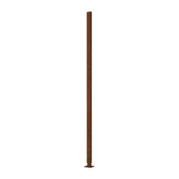 Stojalo iz jekla corten ravno ravna podlaga s 190 x 6 x 3 cm