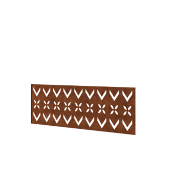 Vrtna ograja iz jekla corten H ploščo V 120 x 47,5 cm