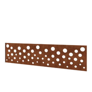 Vrtna ograja iz jekla corten H ploščo B 180 x 47,5 cm