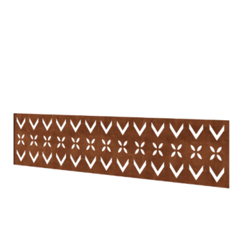 Vrtna ograja iz jekla corten H ploščo V 180 x 47,5 cm