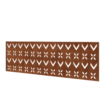 Corten jeklena ograja H - Panel V - 180 x 63,3 cm