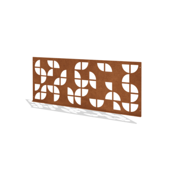 Okrasna ograja za vrt iz jekla corten G 149 x 60 cm