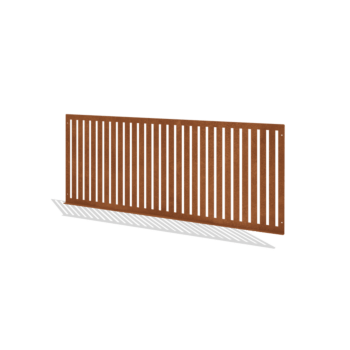 Okrasna ograja za vrt iz jekla corten S 149 x 60 cm