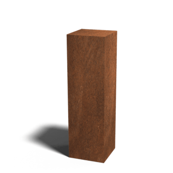 Podstavek iz jekla corten Ohio 30 x 30 x 100 cm