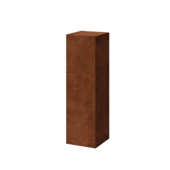 Podstavek iz jekla corten Ohio 30 x 30 x 100 cm