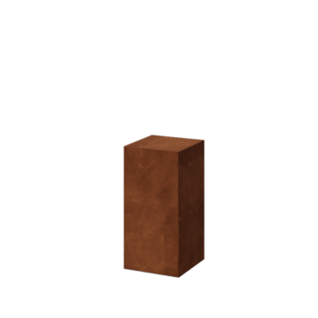 Corten jekleni podstavek - Ohio - 30 x 30 x 60 cm