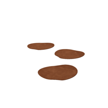 Corten jeklena stopna plošča - Organski - 30 x 30 cm