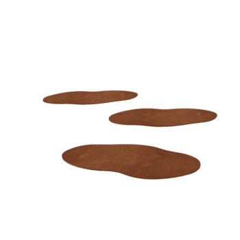 Corten jeklena stopna plošča - Organski - 50 x 25 cm