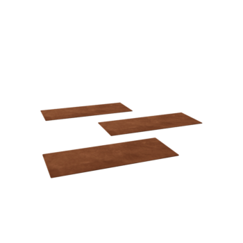 Pohodna plošča iz jekla corten Pravokotnik 60 x 25 cm