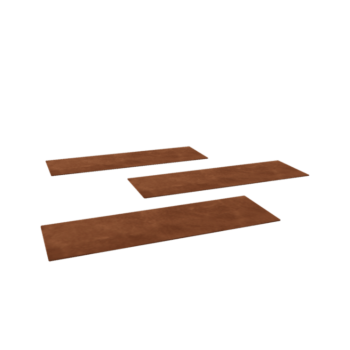 Pohodna plošča iz jekla corten Pravokotnik 75 x 25 cm