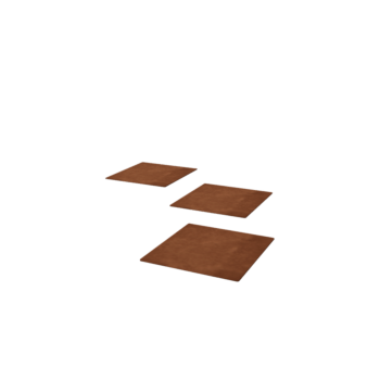 Pohodna plošča iz jekla corten Kvadrat 30 x 30 cm