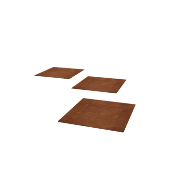 Corten jeklena stopna plošča - Kvadrat - 40 x 40 cm