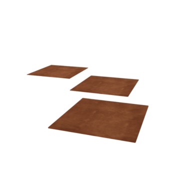 Corten jeklena stopna plošča - Kvadrat - 50 x 50 cm