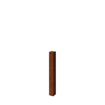 Ograjni steber iz jekla corten 100 cm