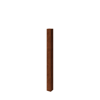 Corten jekleni ograjni stebriček - 12 x 12 x 150 cm