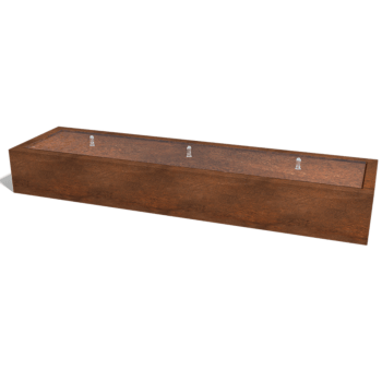 Fontana iz jekla corten 300 x 80 x 40 cm