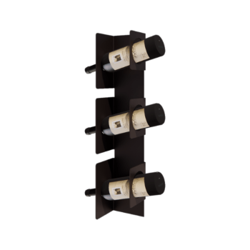 Jekleno stojalo za vino - Veneto - 10 x 13 x 60 cm - Bronze