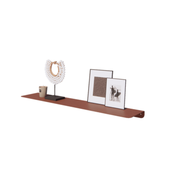 Jeklena stenska polica - L-oblikа - 100 x 20 x 5 cm - Corten look