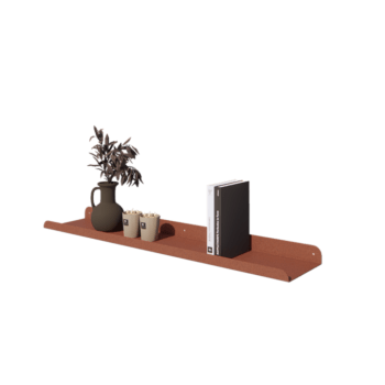 Jeklena stenska polica - U-oblika - 100 x 20 x 5 cm - Corten look