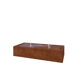 Corten jeklena fontana - Lyra - 200 x 80 x 40 cm - Z LED osvetlitvijo