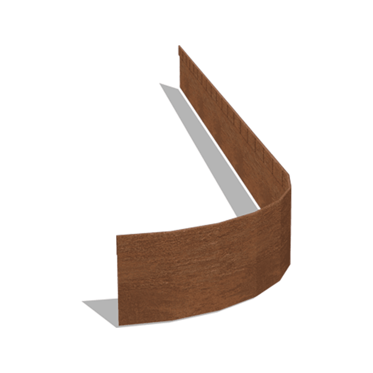 Obrobe za gredice iz jekla corten sploščeno FLEX 13 cm (dolžina 150 cm)