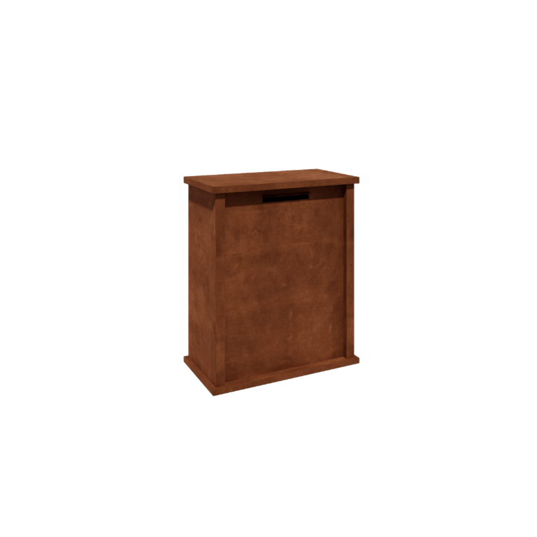 Corten jekleni poštni nabiralnik - Arizona L - 80 x 40 x 100 cm