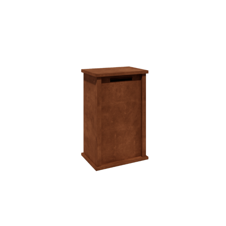 Corten jekleni poštni nabiralnik - Arizona M - 60 x 40 x 100 cm