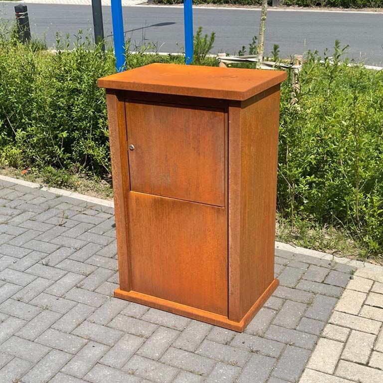 Poštni nabiralnik iz jekla corten Arizona Tip M