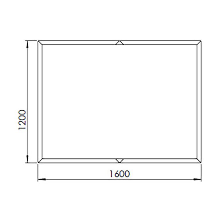 Korito za rože iz prašno barvanega jekla Texas xxl 160 x 120 cm