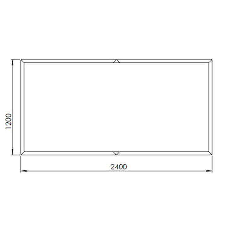 Korito za rože iz jekla corten Texas xxl 240 x 120 cm