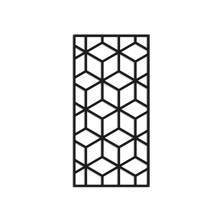 Kovinski stenska dekoracija Geometrijske oblike 2.0