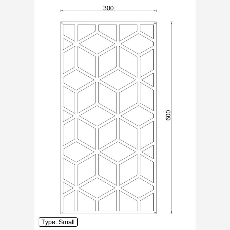 Kovinski stenska dekoracija Geometrijske oblike 2.0