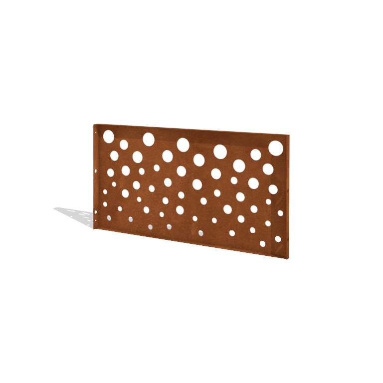 Corten jeklena ograja H - Panel B - 120 x 63,3 cm