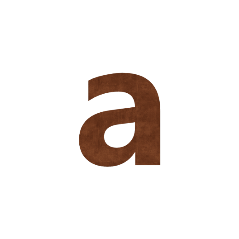 Hišna številka iz jekla corten a - 50 cm