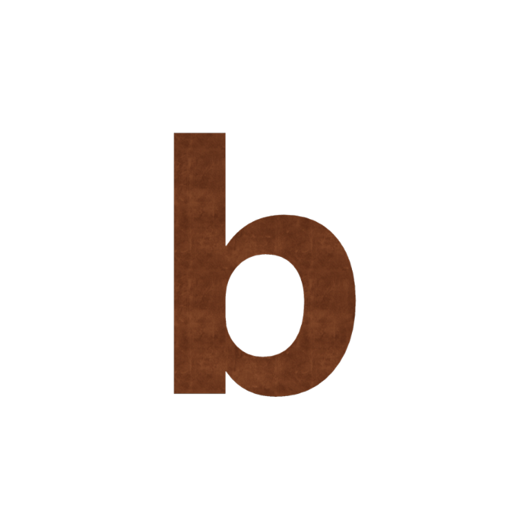 Hišna številka iz jekla corten b - 15 cm