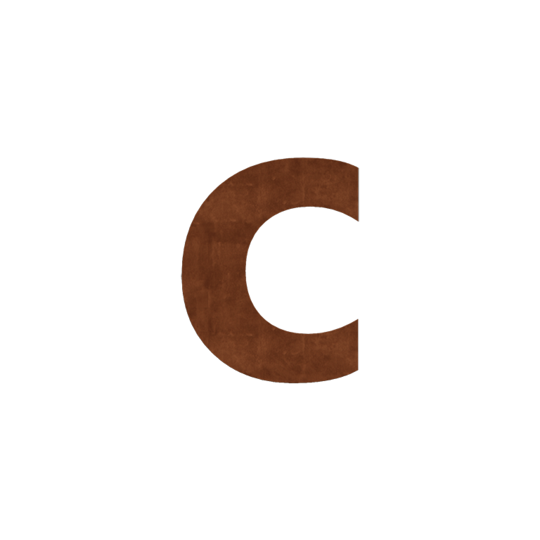 Hišna številka iz jekla corten c - 15 cm