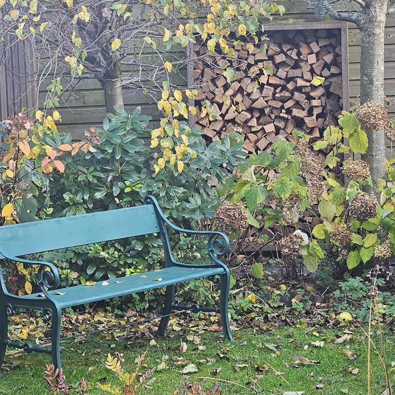 Stojalo za drva iz jekla corten Indiana 180 x 120 x 40 cm