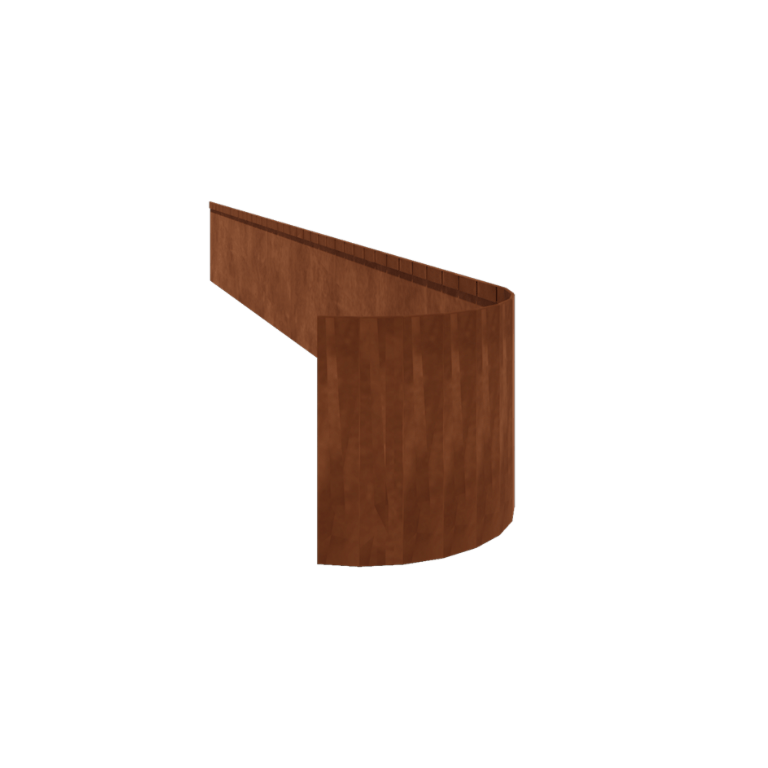 Obrobe za gredice iz jekla corten sploščeno FLEX 35 cm (dolžina 150 cm)