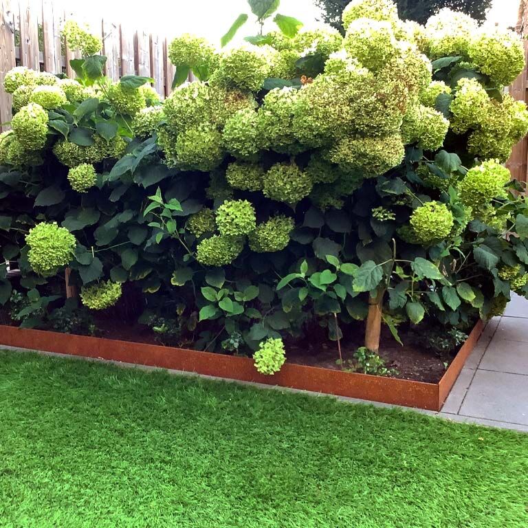 Obrobe za gredice iz jekla corten sploščeno 13 cm (dolžina 150 cm)
