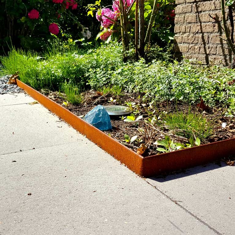 Obrobe za gredice iz jekla corten sploščeno 23 cm (dolžina 150 cm)