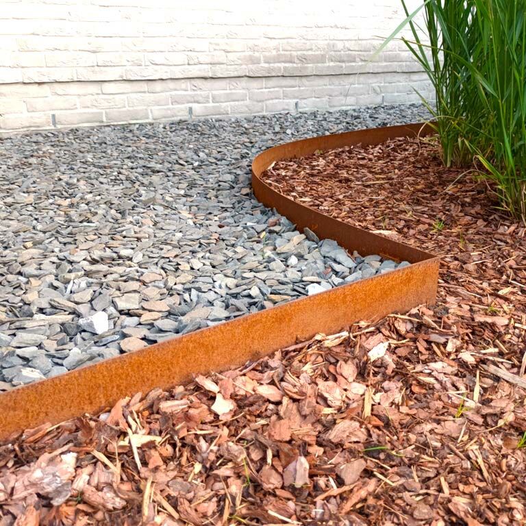 Obrobe za gredice iz jekla corten ravno 15 cm (dolžina 150 cm)