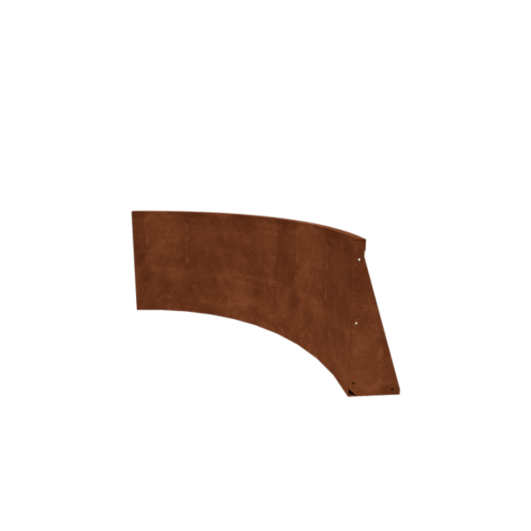 Corten jeklena škarpa - Notranji lok - 100 x 100 x 60 cm