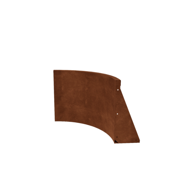 Škarpa iz jekla corten notranja krivulja 50 x 50 cm (višina 50 cm)