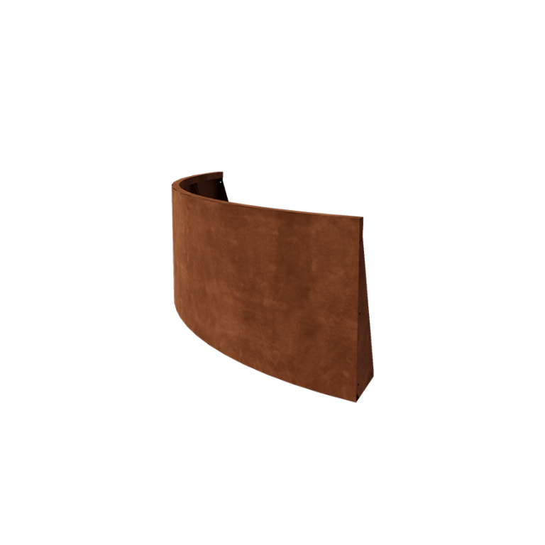 Corten jeklena škarpa - Zunanji lok - 150 x 150 x 60 cm