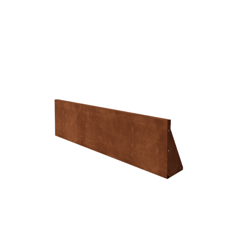 Škarpa iz jekla corten ravno 150 cm (višina 40 cm)