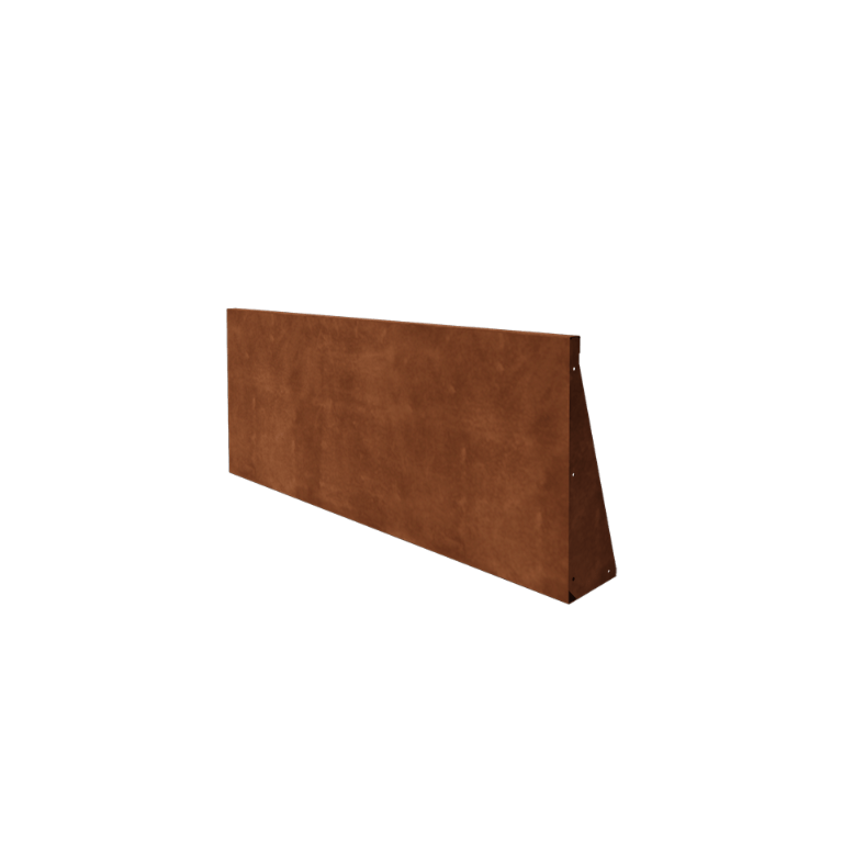 Škarpa iz jekla corten ravno 150 cm (višina 60 cm)