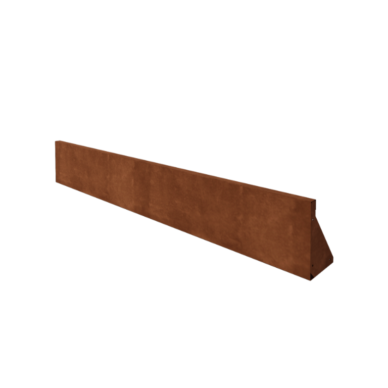 Škarpa iz jekla corten ravno 200 cm (višina 30 cm)